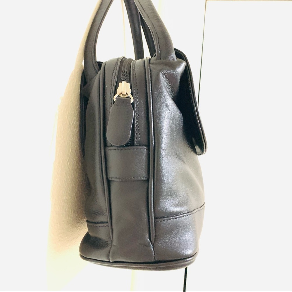 Mulberry Black Leather Top-Handle Handbag - Picture 3 of 12